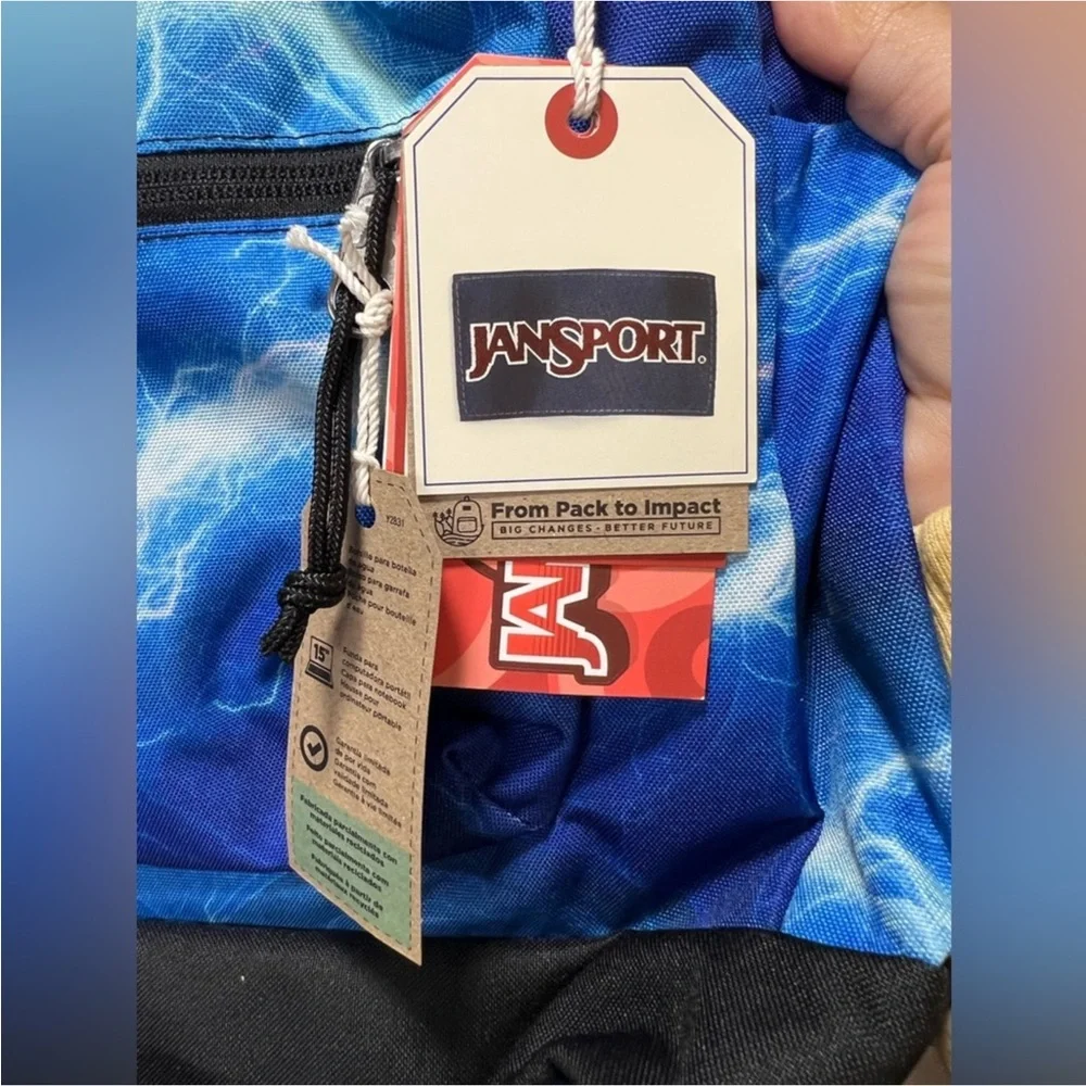 Jan sport Blue Backpack - Picture 5 of 6